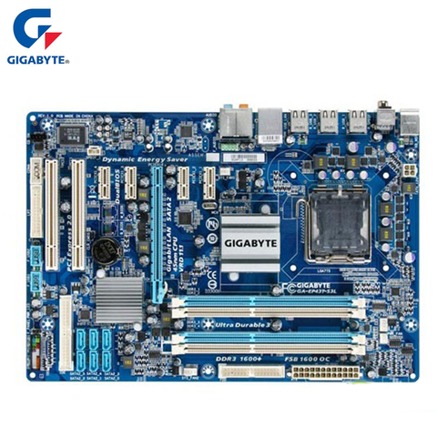 Gigabyte GA-EP43T-S3L 100% D'origine Carte Mère LGA 775 DDR3 USB2.0 16G P43 EP43T-S3L De Bureau Carte Mère SATA II Systemboard Utilisé ► Photo 1/6