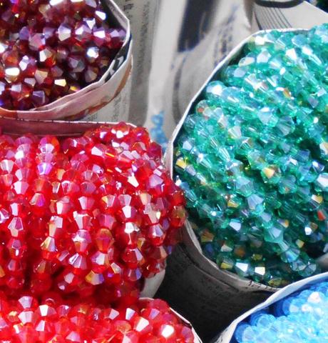 Qualité 4MM 110 pièces AAA Bicone haut de gamme cristaux autrichiens perles Transparent vert couleur placage fabrication de bijoux bricolage ► Photo 1/1