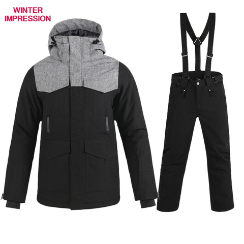 Combinaison de Ski imperméable pour homme, manteau d'hiver de haute qualité, couleur noire en option, livraison gratuite, nouvelle marque ► Photo 1/6