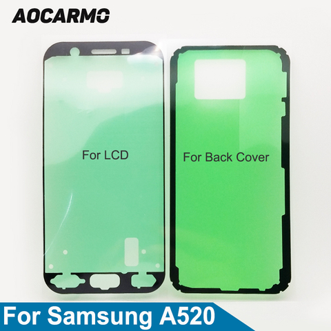 Aocarmo avant LCD écran cadre adhésif arrière batterie couverture autocollant colle ruban pour Samsung Galaxy A5 (2017) A520 A520F ► Photo 1/4