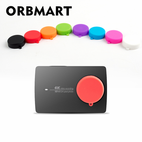 ORBMART – étui de protection en Silicone pour Xiaomi Yi 2 Xiaoyi 2, capuchon d'objectif, housse pour caméra de Sport d'action 4K ► Photo 1/6