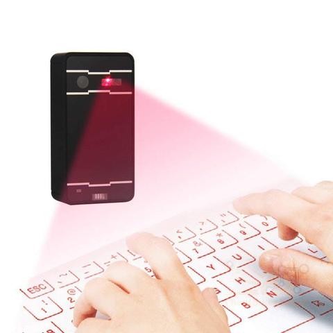 Clavier Laser Bluetooth à Projection virtuelle sans fil, Portable pour Iphone Android smartphone Ipad tablette PC Notebook ► Photo 1/1