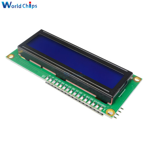 LCD1602 1602 Module LCD bleu/jaune écran vert 16x2 caractères écran LCD PCF8574T PCF8574 IIC I2C Interface 5V pour arduino ► Photo 1/6