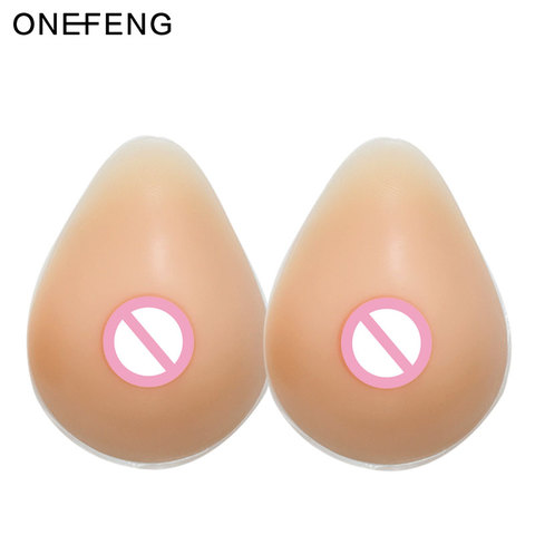ONEFENG offre spéciale Silicone sein formes Triangle en forme de larme pour transgenre transgenre transgenre prothèse artificielle 300-1400 g/paire ► Photo 1/6