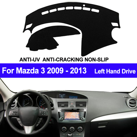 TAIJS, couverture de tableau de bord de voiture, Anti-UV, tapis de tableau de bord pour Mazda 3 M3 BL 2009 2010 2011 2012 2013 ► Photo 1/6