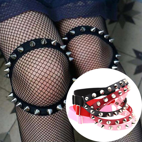 Ceinture à rivets Sexy en cuir PU pour femmes, ceinture Punk en cuir pour jambes, harnais pour cuisses, Style Harajuku, bretelles Rock Pub Girl ► Photo 1/5