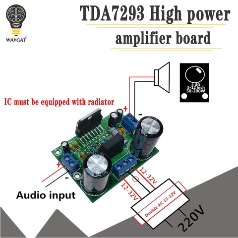 Smart Electronics TDA7293 AC 12V-32V 100W amplificateur Audio numérique carte d'ampli monocanal ► Photo 1/6