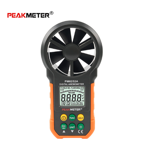 PEAKMETER – anémomètre numérique PM6252A/PM6252B, mesure de la vitesse du vent, du Volume de l'air, 30 m/s, écran LCD, avec Port USB RH ► Photo 1/4