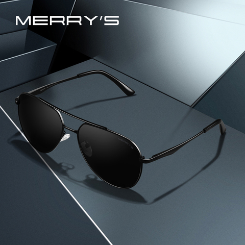 MERRYS DESIGN – lunettes de soleil classiques pour hommes, monture d'aviation, polarisées HD, à la mode, pour la conduite, Protection UV400, S8316N ► Photo 1/6