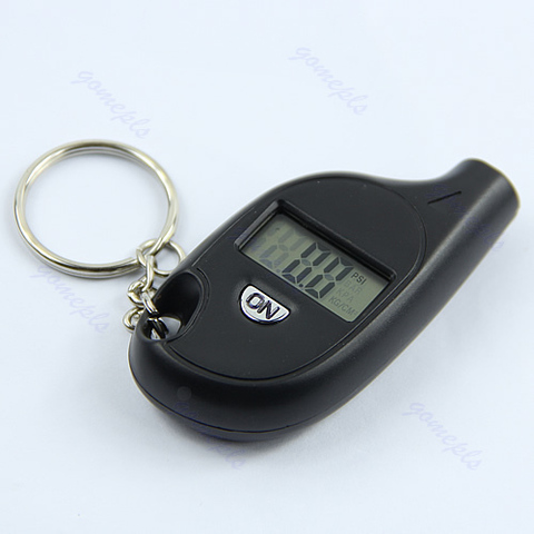 Manomètre de pression d'air numérique LCD, porte-clés de pneu, pour voiture, moto, W310 ► Photo 1/1