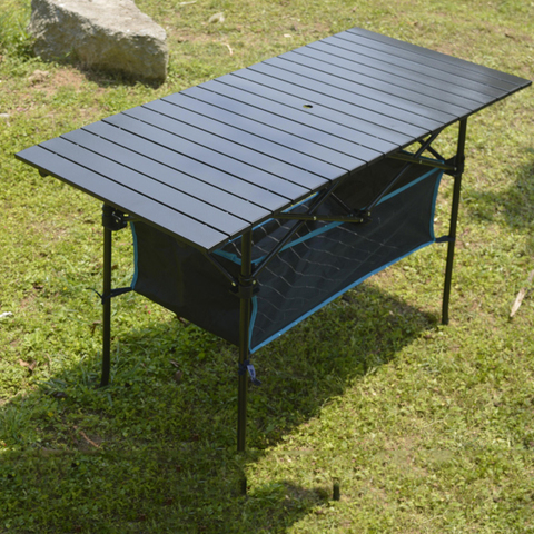 Table pliante extérieure de pique-nique d'alliage d'aluminium de Camping de chaise de Table imperméable à l'eau Table pliante Durable bureau pour 95*55*68cm 70*70cm ► Photo 1/6