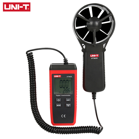 Mini anéomètre UT363S, testeur de température du vent avec écran LCD, vitesse du flux d'air, mesure MAX/AVG, niveau du vent 1-12, UNI-T ► Photo 1/5