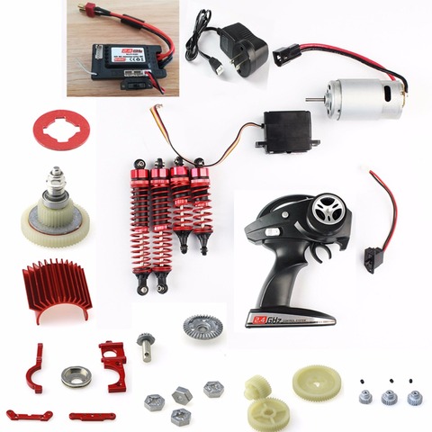 JJR/C jrc récepteur de pièces de rechange de voiture Q39 Q40 1/12 RC, commande de moteur, chargeur Servo, amortisseur, engrenage différentiel, bras d'embrayage etc. ► Photo 1/6