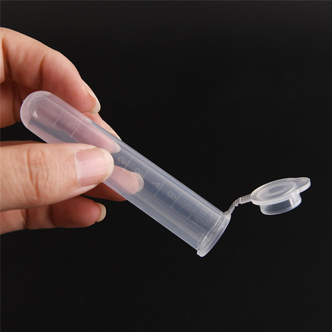 Récipient en plastique transparent avec couvercle à pression pour Tube à essai de Micro-centrifugeuse 10 à 10ML, pour la fourniture d'échantillons de laboratoire ► Photo 1/6