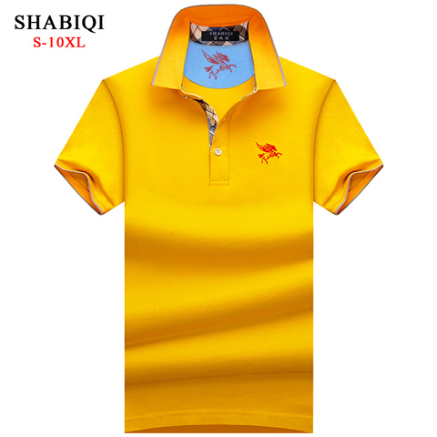 Shamiqi – Polo à manches courtes pour homme, chemise de marque avec broderie, Pegasus, grande taille 6XL, 7XL, 8XL, 9XL, 10XL ► Photo 1/6