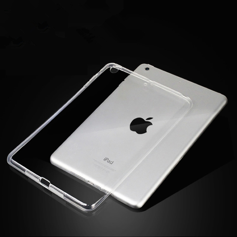 Pour nouvel iPad 9.7 2017 2022 Coque en silicone Transparent pour iPad Air 2 Air 1 Pro 10.5 Mini 2 3 4 Coque Capa Funda ► Photo 1/6