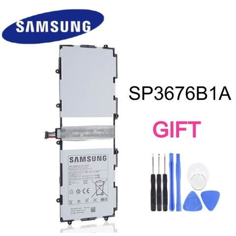 Batterie d'origine pour tablette Samsung Galaxy Tab 10.1 S2 N8000 N8010 N8020 N8013 P7510 P7500 P5100 P5110 P5113, 7000mAh, SP3676B1A ► Photo 1/4