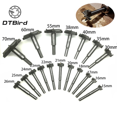 Forstner Bois Foret Auto Centrage Scie Cutter Outils À Bois Ensemble 15mm, 20mm, 25mm, 30mm, 35mm Charnière Forstner Forets ► Photo 1/6