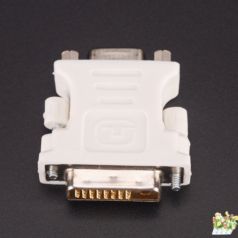 Adaptateur 24 + 1 broches DVI-D-D-M à VGA-F-adaptateur 25 broches (double lien) DVI-D mâle à 15 broches VGA femelle moniteur d'ordinateur vidéo ► Photo 1/6