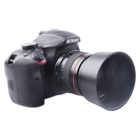 Lightdow 85mm f/1.8 objectif de caméra à objectif Portrait à mise au point manuelle pour Nikon DSLR D800 D600 D7200 D7100 D7000 D5100 D5000 D3100 Etc. ► Photo 1/6