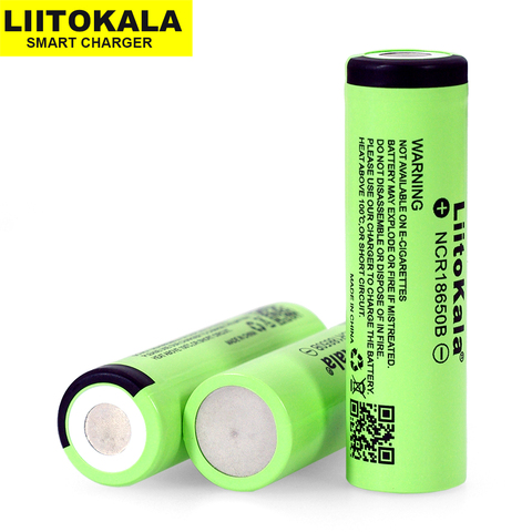 2022 1-10 pièces Liitokala d'origine 18650 3400 mAh batterie au lithium-ion NCR18650B 3.7 V 3400 batterie ► Photo 1/3