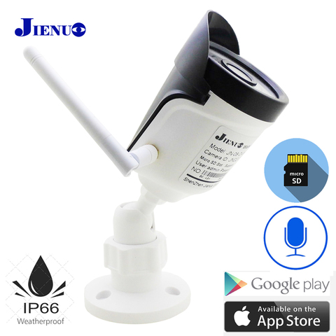 JIENUO-caméra de Surveillance extérieure IP Wifi HD 720P 960P 1080P, dispositif de sécurité domestique sans fil, étanche, avec Audio, infrarouge ► Photo 1/6