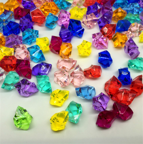 Pion diamant en cristal acrylique, 25x18mm, 20 pièces/lot, pierre irrégulière pour jeu de société, accessoires multicolores ► Photo 1/6