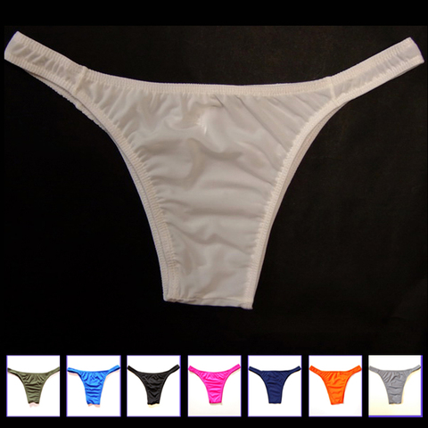 Nouveau Bikini slips hommes sous-vêtements translucide sous-vêtements Gay petits slips gay jockstrap nylon hommes 2022 chaud sexy taille M /L ► Photo 1/6