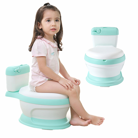 Nouveau style simulation bébé toilettes formation petite taille pot pour enfants pour livraison pot brosse + sac de nettoyage ► Photo 1/1