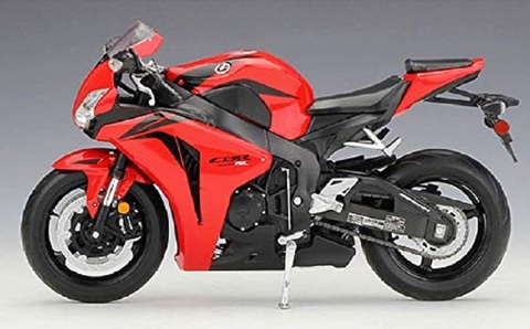 Welly – moto Honda CBR1000RR moulée sous pression, modèle de vélo, jouet, nouveau, 1:10, en boîte, rouge ► Photo 1/4