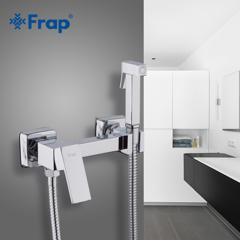 Frap – ensemble de douche Bidet Portable, en laiton massif chromé, avec mélangeur de robinet d'eau chaude et froide F7504 ► Photo 1/1