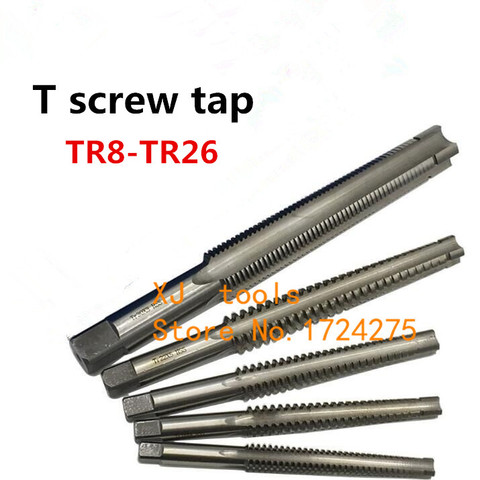 1 pièces TR8 TR10 TR12 TR14 TR16 TR18 TR20 TR22 TR24 T25 TR26 * 2/3/4/5 Trapézoïdale HSS Droite Gauche Taraud À Main. T type filetage ► Photo 1/1