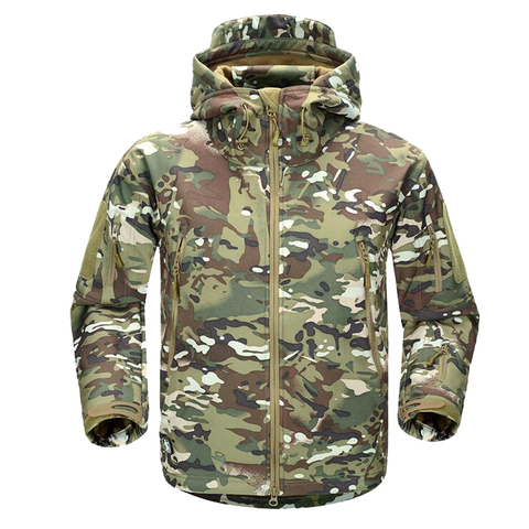 2022 hommes hiver militaire Camouflage polaire veste armée tactique veste manteau Multicam mâle Camouflage imperméable coupe-vent ► Photo 1/6