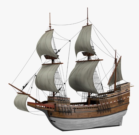 NIDALE modèle échelle 1/96 classique en bois bateau modèle kit la fleur mai 1620 en bois voile bateau modèle SC ► Photo 1/6