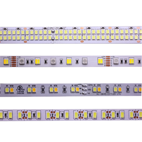 Bandes lumineuses RGB RGBW RGBW ww, LED bandes, 5M, 2835 5730 5050 5054, 60/120/240/480, 4 en 1, 12/24V, flexibles ► Photo 1/6