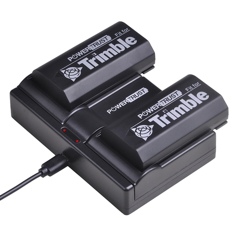 Batterie 54344 et chargeur rapide, 2 pièces, pour Trimble 5700 5800 29518 46607 52030 38403 R6 R7 R8 GNSS TR-R8 GPS pour Pentax Ei-D-Li1 ► Photo 1/6