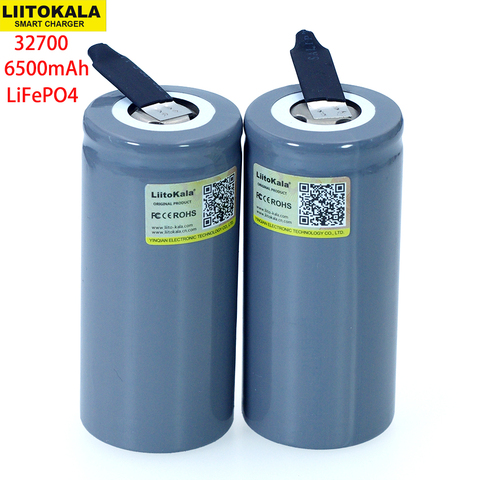 LiitoKala – batterie LiFePO4, 3.2V, 32700, 6500mAh, haute puissance, avec feuilles de Nickel à monter soi-même, décharge continue 35a, Maximum 55a ► Photo 1/5