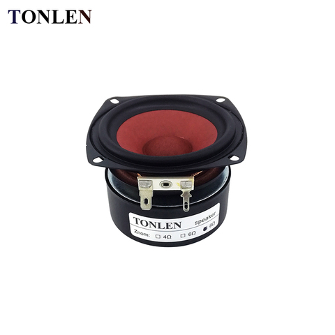 TONLEN 1 pcs 3 pouce Gamme Complète Haut-Parleur 4 ohm 20 w Voiture HIFI BRICOLAGE Home Cinéma Haut-Parleur Subwoofer Tweeter musique Haut-parleurs De Bureau ► Photo 1/6