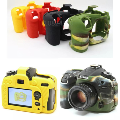 Coque de protection en caoutchouc et Silicone pour appareil photo Nikon, étui souple pour appareil photo D7200, D5300, D750, D3400, D5500, D810, D7500 ► Photo 1/6