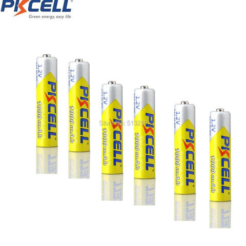 6 pièces * piles rechargeables Ni-MH de batterie Rechargeable de PKCELL 1.2V 1000mAh AAA ► Photo 1/3
