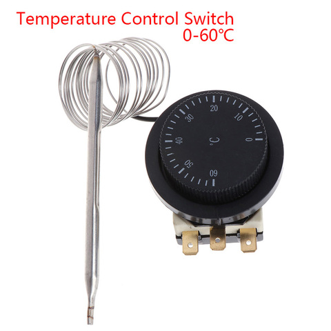 2022 haute qualité 250V/380V 16A 0-60 degrés interrupteur de contrôle de température Thermostat capillaire contrôlé ► Photo 1/6
