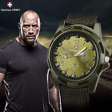 Offre spéciale montre militaire hommes Gemius armée montre pour hommes hommes Sport montre Nylon bande mâle horloge reloj hombre relogio masculino ► Photo 1/6