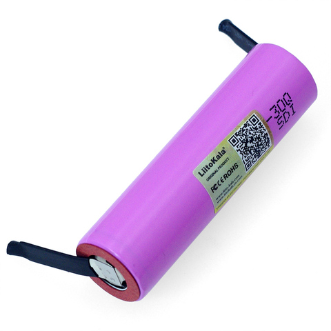 Liitokala 3.7V li-lon batterie Rechargeable ICR18650 30Q 3000mAh li-lon batterie ordinateur portable + bricolage Nickel ► Photo 1/5