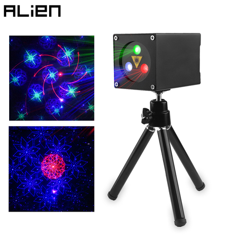 ALIEN-Mini projecteur Laser RGB, 30 motifs, Rechargeable, pour l'éclairage de scène, effets, fête, Bar, DJ, noël, vacances ► Photo 1/6