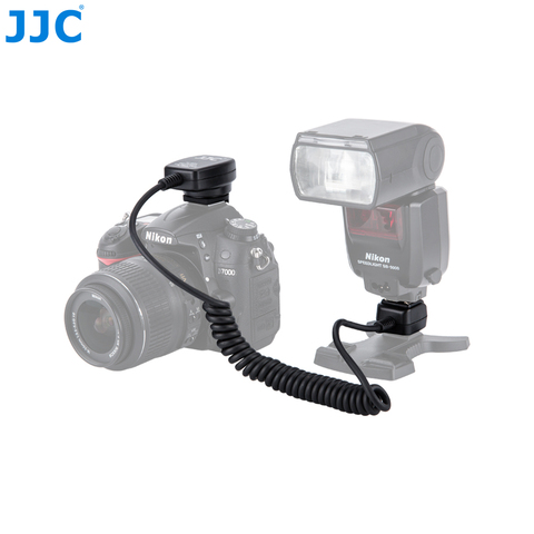 JJC 1.3m TTL hors cordons Flash de l'appareil photo câble de mise au point de lumière à distance de synchronisation de chaussure chaude pour Nikon série D DSLR Speedlites SB-5000/SB-800 ► Photo 1/6