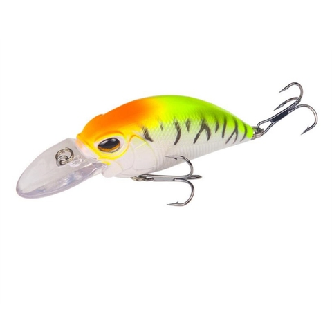 Pièces méné rigide en plastique avec yeux 3D, appât artificiel idéal pour la pêche au bar ou au brochet, Crankbait, 9cm, 15.3g, 1 pièce ► Photo 1/6