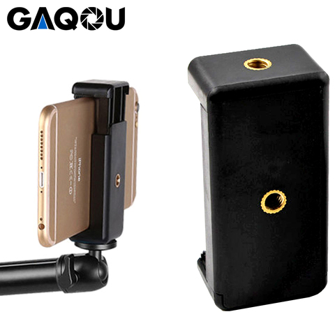 GAQOU universel monopode support Clip pour support Mobile pour caméra trépied support de montage support pour iPhone Samsung Xiaomi téléphone ► Photo 1/6