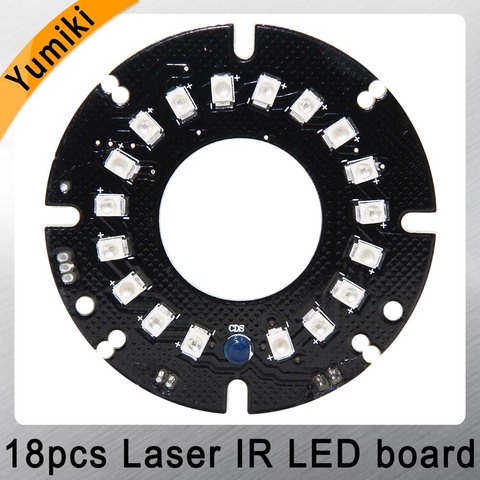 Yumiki – caméra de Surveillance dôme IP LED infrarouge, 18 pièces, Laser IR, Vision nocturne, sécurité, (diamètre: 54mm) ► Photo 1/5