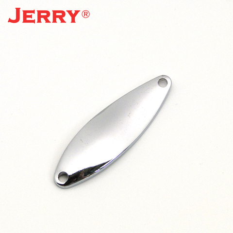 Jerry Virgo 50pcs leurres de pêche blanc non peint cuillères à la traîne ruisseau lac zone truite cuillère leurres boules blinkers perche sandre ► Photo 1/5