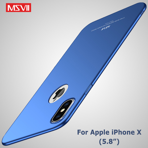 Pour iphone X XS XR housse de protection MSVII Silm étui pour Apple iphone XS Max Coque Ultra mince housse de protection pour iphone XR étui pour iphone x ► Photo 1/6